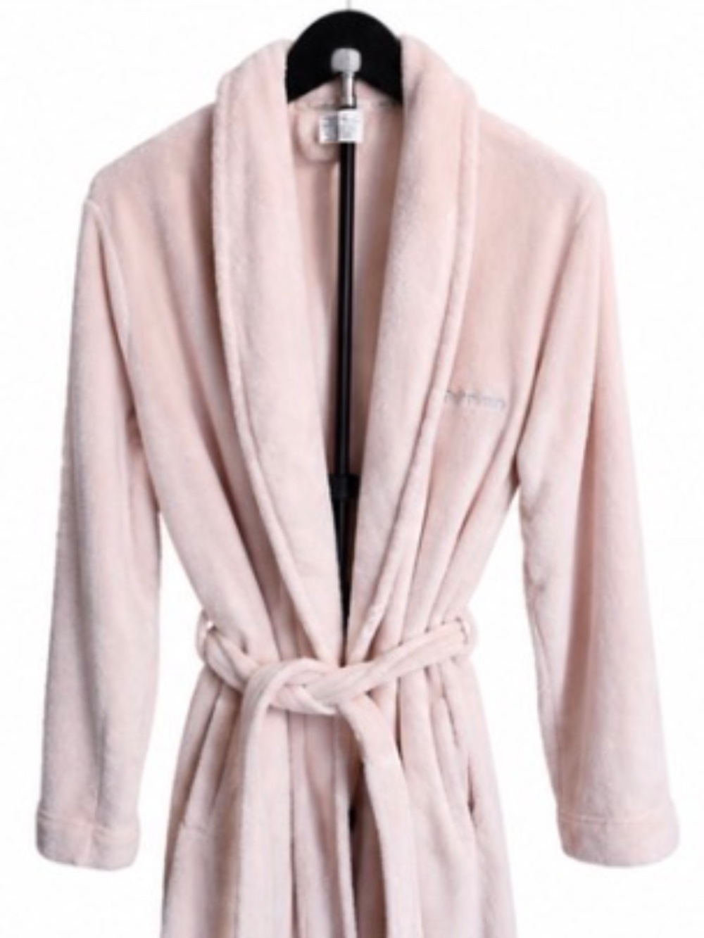 Calvin Klein Plush Fleece Bathrobe – Women's XS/S Blush Pink
